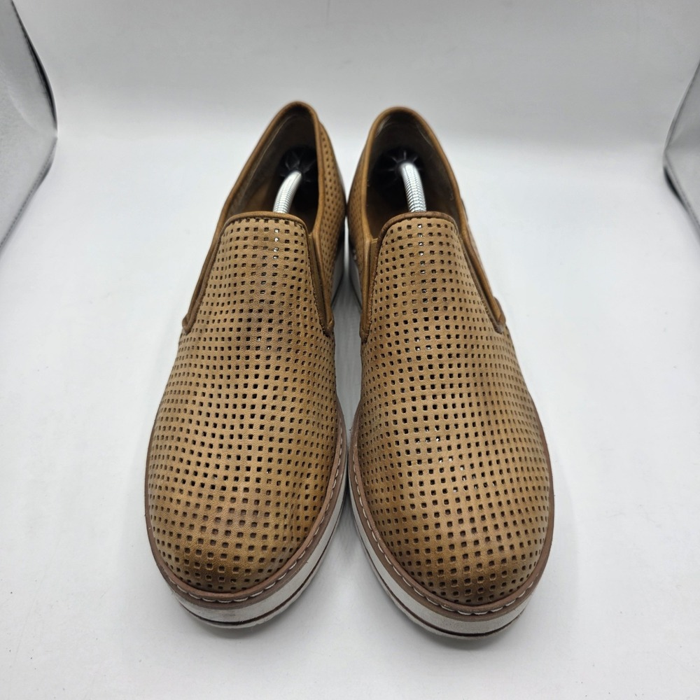 Makis Kotris Shoes‎ Womens 41 Brown Leather Platform Loafer Slip On Greece - Picture 3 of 14